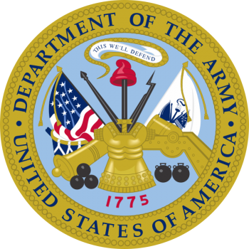 Coat of arms (crest) of Department of the Army, USA