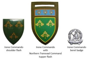 Coat of arms (crest) of the Irene Commando, South African Army