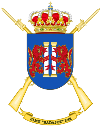 Coat of arms (crest) of Mechanized Infantry Battalion Badajoz I-62, Spanish Army
