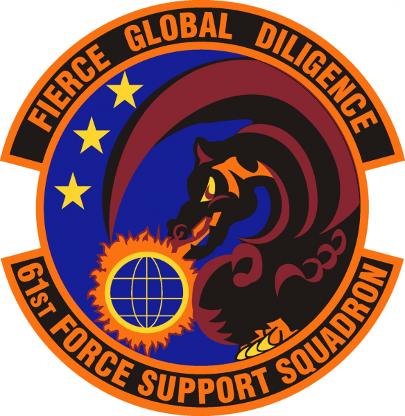 File:61st Forces Support Squadron, US Air Force.png