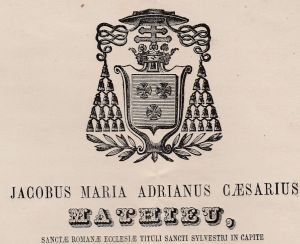 Arms (crest) of Jacques-Marie-Adrien-Césaire Mathieu