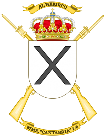 Coat of arms (crest) of the Mechanized Infantry Battalion Cantabria I-6, Spanish Army