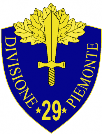 Coat of arms (crest) of the 29th Infantry Division Piemonte, Italian Army