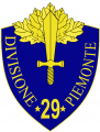29th Infantry Division Piemonte, Italian Army.png