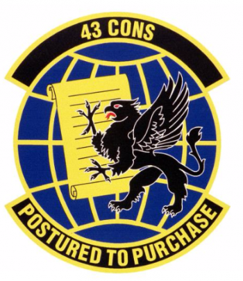 Coat of arms (crest) of the 43rd Contracting Squadron, US Air Force