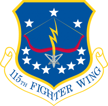 Coat of arms (crest) of the 115th Fighter Wing, Wisconsin Air National Guard