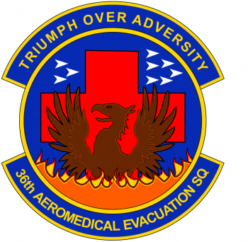 Coat of arms (crest) of the 36th Aeromedical Evacuation Squadron, US Air Force