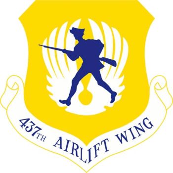 Coat of arms (crest) of the 437th Airlift Wing, US Air Force