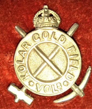 Coat of arms (crest) of the Kolar Gold Fields Rifle Volunteers, India
