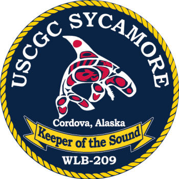 Coat of arms (crest) of the USCGC Sycamore (WLB-209)