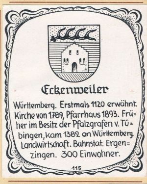 Wappen von Eckenweiler/Coat of arms (crest) of Eckenweiler