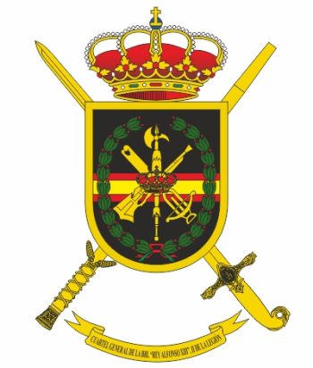 Coat of arms (crest) of the Headquarters Brigade King Alfonso XIII II of the Legion, Spanish Army