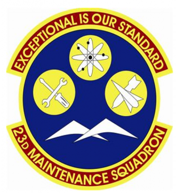 Coat of arms (crest) of 23rd Maintenance Squadron, US Air Force