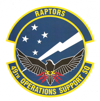 Coat of arms (crest) of the 49th Operations Support Squadron, US Air Force