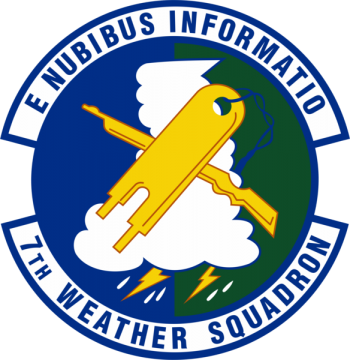 Coat of arms (crest) of the 7th Weather Squadron, US Air Force