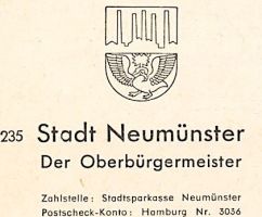 Wappen von Neumünster/Arms (crest) of Neumünster