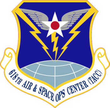 Coat of arms (crest) of the 618th Air and Space Operations Center (Tanker Airlift Control Center), US Air Force