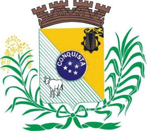 Arms (crest) of Conquista (Minas Gerais)