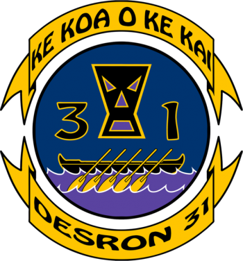 Coat of arms (crest) of the Destroyer Squadron Thirtyone, US Navy