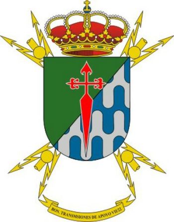 Coat of arms (crest) of the Signal Support Battalion VII-22, Spanish Army