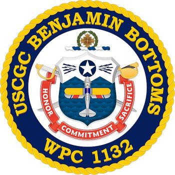 Coat of arms (crest) of the USCGC Benjamin Bottoms (WPC-1132)