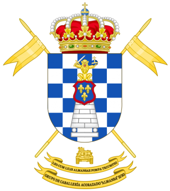 Coat of arms (crest) of the Armoured Cavalry Group Almansa II-10, Spanish Army
