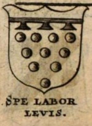 Arms (crest) of Gervase Babington