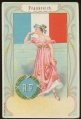 Arms, Flags and Types of Nations trade card Frankreich Hauswaldt Kaffee