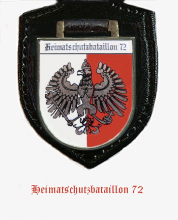 Coat of arms (crest) of the Home Defence Battalion 72, German Army
