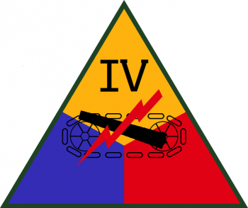 Coat of arms (crest) of the IV Armored Corps, US Army