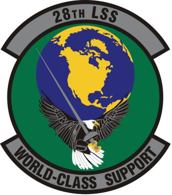 Coat of arms (crest) of the 28th Logistics Support Squadron (later Maintenance Operations Squadron), US Air Force