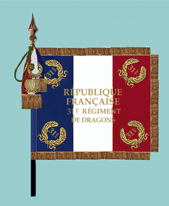 Coat of arms (crest) of 31st Dragoons Regiment, French Army