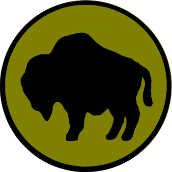 Coat of arms (crest) of 92nd Infantry Division Buffalo Soldiers Division, US Army