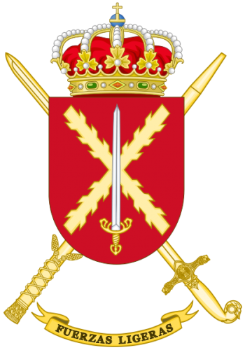 Coat of arms (crest) of the Light Forces, Spanish Army