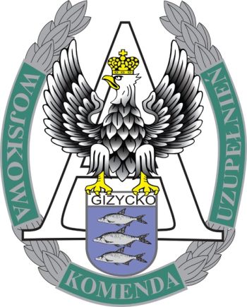 Coat of arms (crest) of Military Draft Office Gizycko. Polish Army