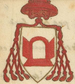 Arms (crest) of Ardicino della Porta (Sr.)
