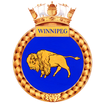 Coat of arms (crest) of the HMCS Winnipeg, Royal Canadian Navy