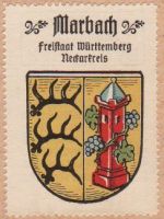 Wappen von Marbach am Neckar/Arms of Marbach am Neckar