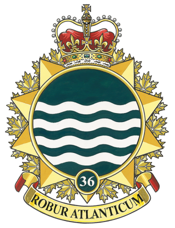 Coat of arms (crest) of the 36 Canadian Brigade Group, Canadian Army