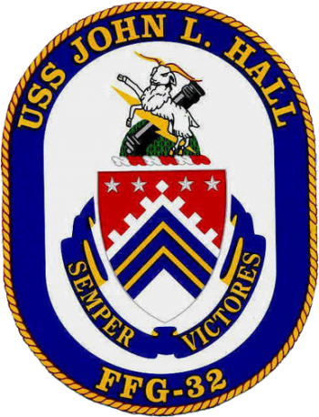 Coat of arms (crest) of the Frigate USS John L. Hall (FFG-32)