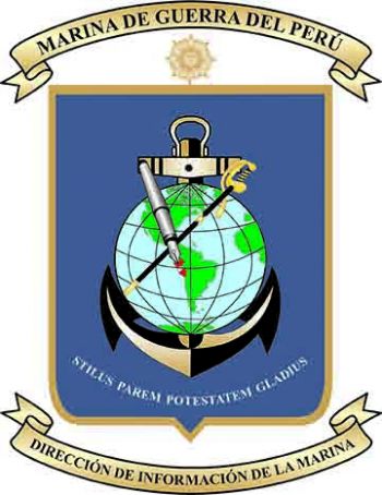 Coat of arms (crest) of Naval Information Directorate, Navy of Peru