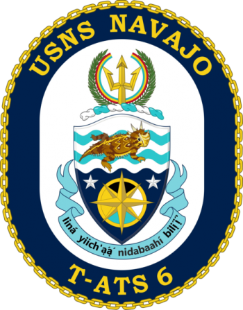 Coat of arms (crest) of the Salvage and Rescue Ship USNS Navajo (T-ATS-6)
