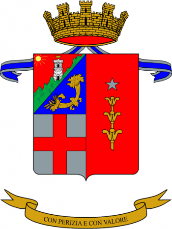 Coat of arms (crest) of the 205th Artillery Group Lomellina, Italian Army