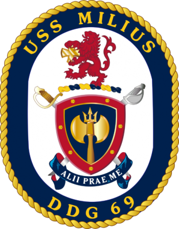 Coat of arms (crest) of Destroyer USS Milius