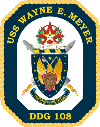 Coat of arms (crest) of the Destroyer Wayne E. Meyer (DDG-108)