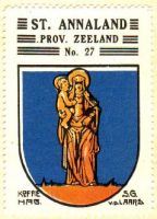 Wapen van Sint Annaland/Arms (crest) of Sint AnnalandHet wapen in de Koffie Hag albums +/- 1930