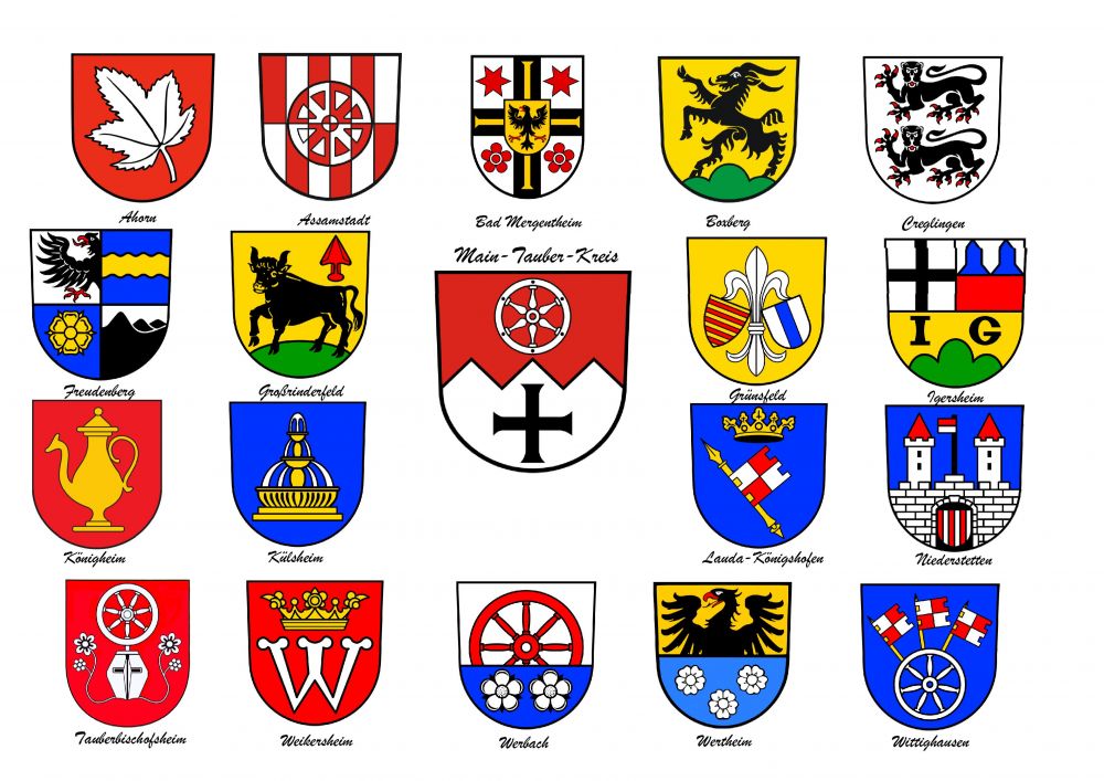 Wappen von Main-Tauber Kreis/Coat of arms (crest) of Main-Tauber Kreis