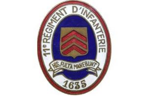 Coat of arms (crest) of the 11th Infantry Regiment, French Army