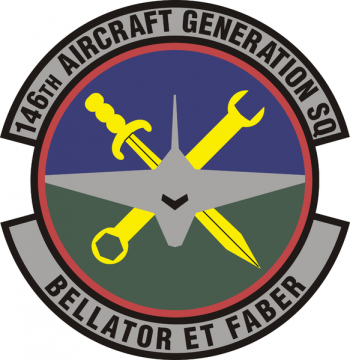 Coat of arms (crest) of the 146th Aircraft Generation Squadron, California Air National Guard