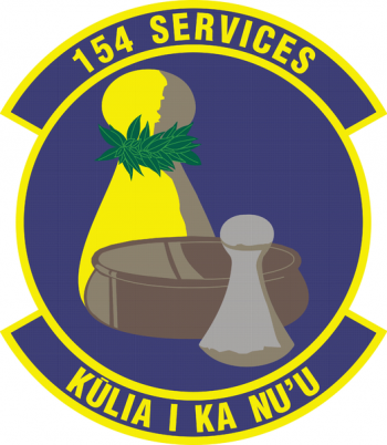 Coat of arms (crest) of the 154th Services Flight, Hawaii Air National Guard